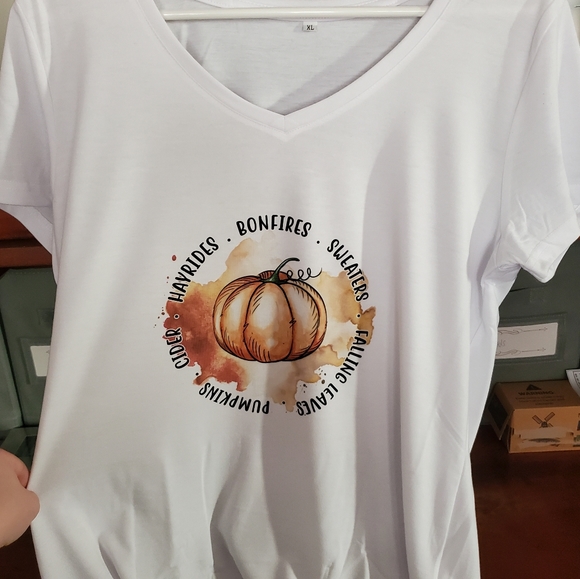 Sparkle by Melanie Crafts Tops - Hand Sublimated Tee- Fall Love